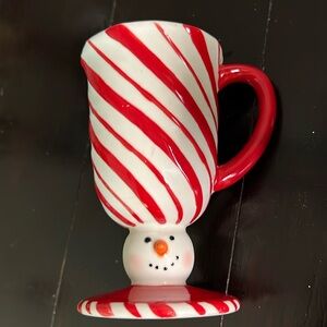 Hallmark Candy Cane Peppermint Snowman Mug
